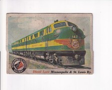 1955 Topps RAILS AND SAILS #21 DIESEL LOCO