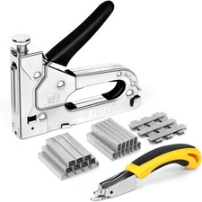 Staple Gun with 2100 Staples - 3 in 1 Heavy Duty Staple Gun Kit with Remover 0.0054 per staple