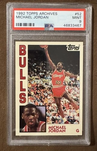 1992 Topps Archives | Michael Jordan First-Ever Topps Card | PSA 9 MINT 🔥