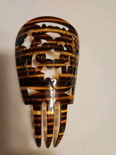 Vintage Antique Hair Comb Faux Tortoise