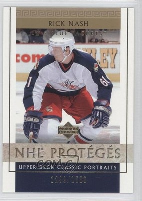 2002 Upper Deck Classic Portraits NHL Protégés 1239/1500 Rick Nash Rookie RC 0f8