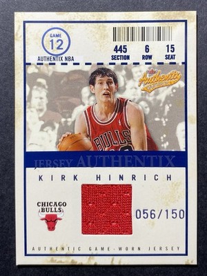 2004-05 Fleer BULLS-PC! Jersey Authentix /150 Kirk Hinrich #JA-KH