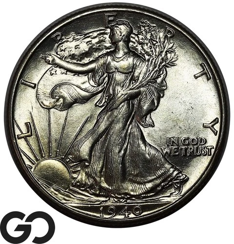 1940 Walking Liberty Half Dollar, Solid Gem BU++