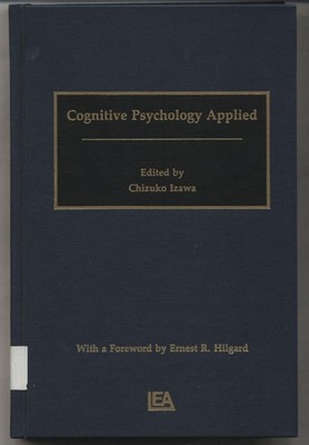 Cognitive Psychology Applied Izawa, Chizuko:
