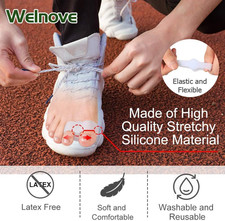 Pack of 12 Bunion Corrector, Toe Separators with 2 Loops, Big Toe Spacer Suit...