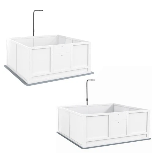 PawHut Whelping Box for Dogs with Pee Pad, Pig Rail