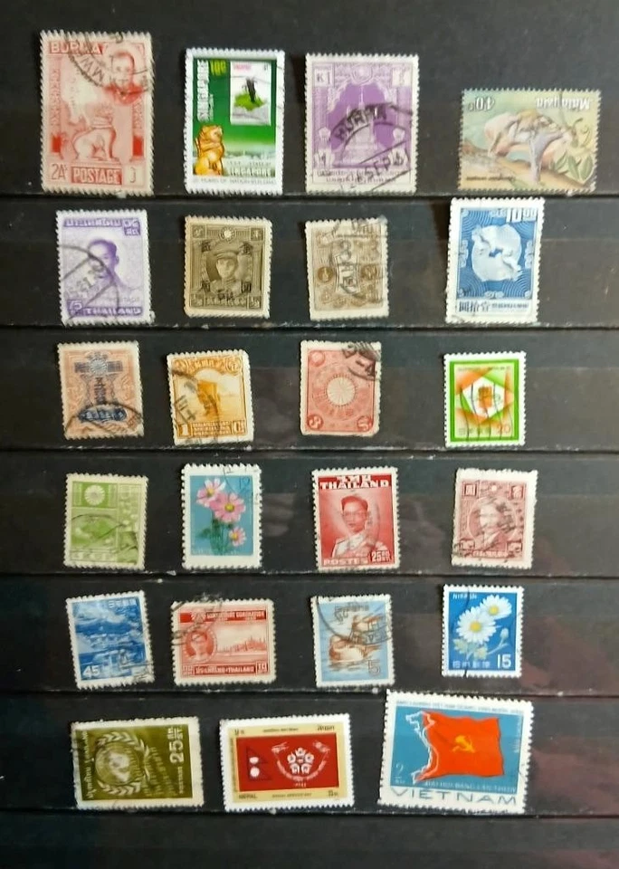 Colección de estampillas muy grande de India Pakistán Asia y Estados Unidos Foto 4 de 4