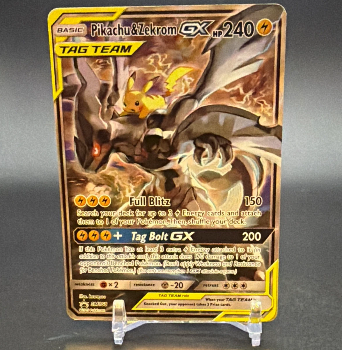 Pikachu & Zekrom GX SM168 Sm | Updated Sep 2026