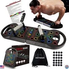 Portable 20-in-1 Push Up Board & Bar, Foldable Home Gym Fitness Equipment