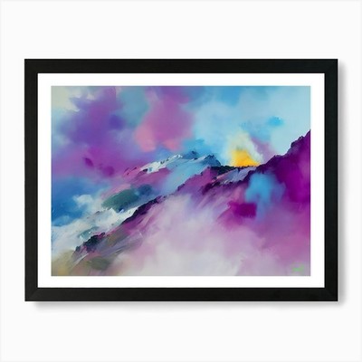 Explorer Serie Mountainous Terrain gerahmtes Wandbild Poster Leinwanddruck Bild