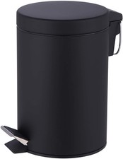 3L BATHROOM KITCHEN PEDAL RECTANGULAR ROUND BIN WASTE WITH SOFT CLOSING LID