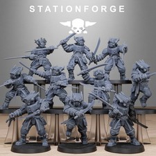 Tarion Clone Droid Warrior Melee Infantry Squad x 10, Fire Team, Stationforge