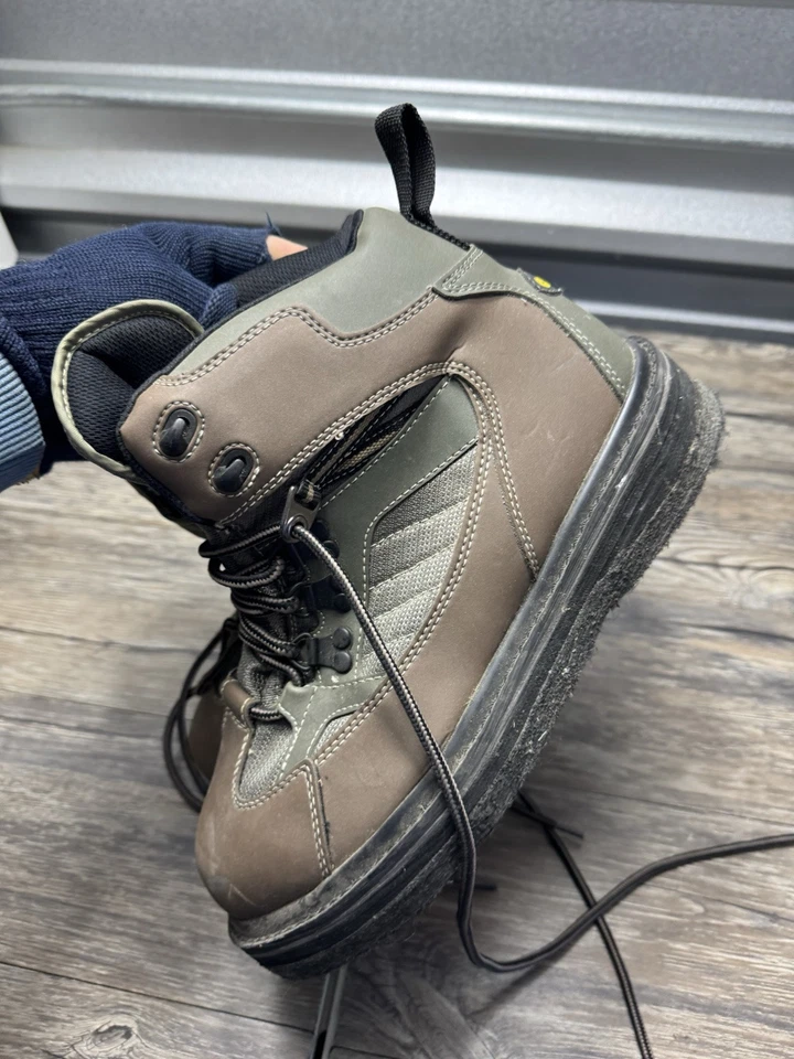 Allen Company Granite River Wading Boot, Felt Sole, Gray Mens Size 9 - Image 3 of 4