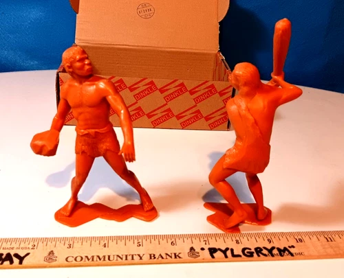 Marx Vintage 5-6" Inch Cavemen in "The Invention of Baseball"!