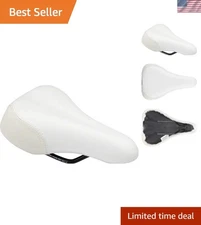 Little A.R.S. Small White Bike Seat with Gel for Kids - High Comfort Design