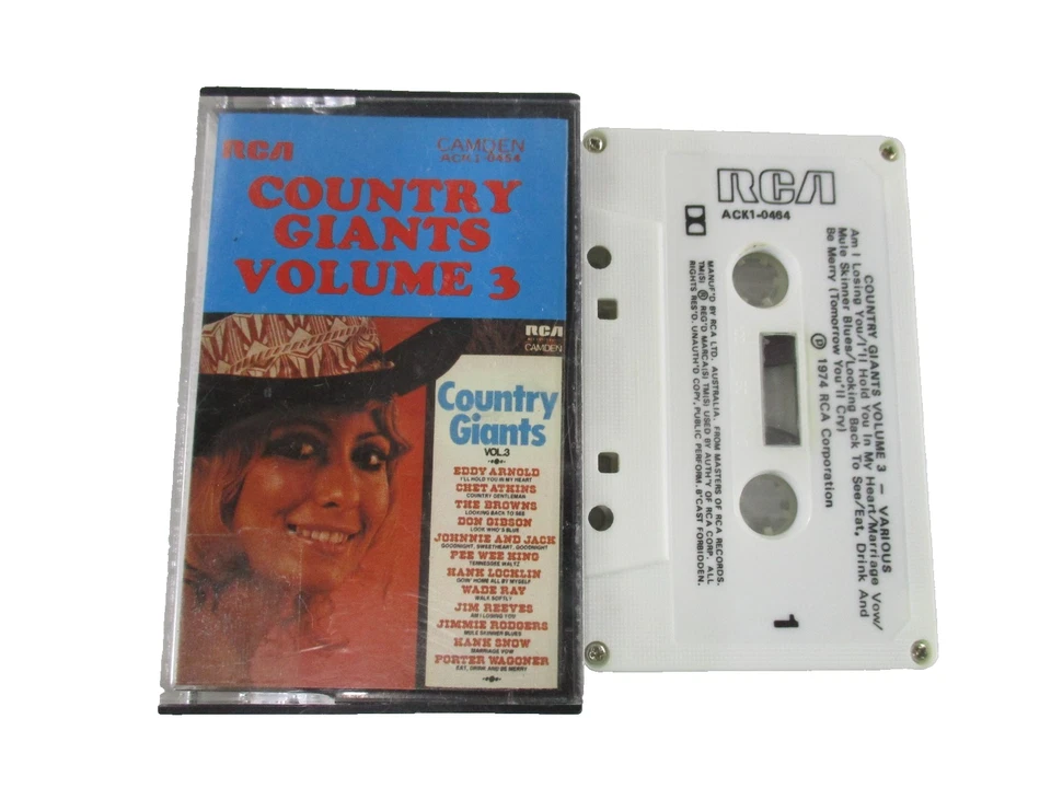 Country Music Cassette Tape Bundle Set of 8 Country Giants-Legends-Stars + more - Image 4 of 4