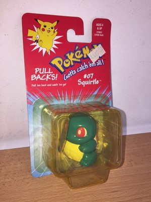 Hasbro Pokemon Pull Backs SQUIRTLE #07 Figur MOC, 1999