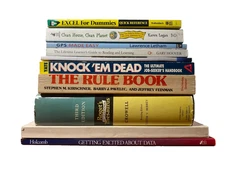 Lot of 10 Job Search Excel Real Estate DIY Thesaurus Tax GPS Guide Books