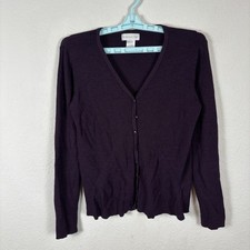 Worthington Womens Sweater Sz L Large Cardigan Solid Comfort Soft Excellent