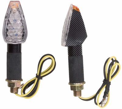 LED Blinker lang L CARBON für Motorrad APRILIA ADIVA BNR BRIXTON BUELL ARCTIC CAT