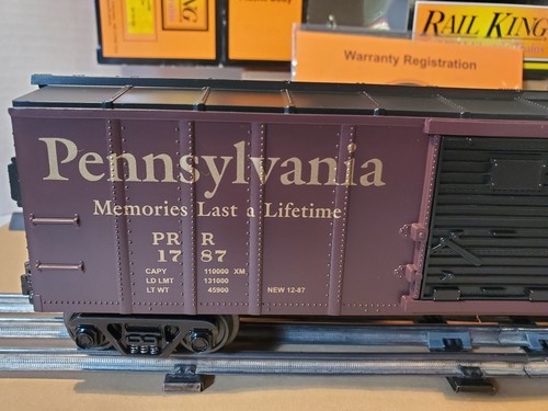 MTH Rail King 30-74100 Pennsylvania Single Sliding Door Boxcar 0 Gauge - Bild 3 von 19
