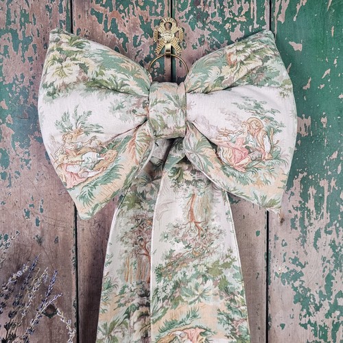 Hermoso arco hecho a mano para casa de campo | Arcos de tela estilo vintage - Imagen 12 de 21