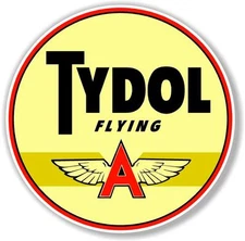 (FLYI-4) 6" FLYING A TYDOL GASOLINE OIL VINYL DECAL FOR MAKING SIGN