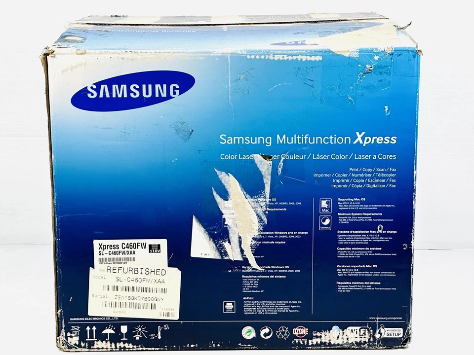 Samsung Xpress C460FW Color All-in-One Laser Printer ■NO TONER, New Never Used■ - Image 4 of 4