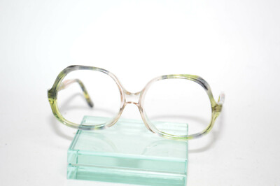Vintage Roberto Miot La Femme Eyeglasses Frames Translucent Green Fade to Clear