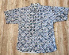 Vintage IZOD Hawaiian Shirt Button Up Size M