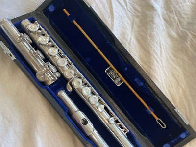William S. Haynes Flute Boston Mass. SN# 18290 Patented Sterling Silver 