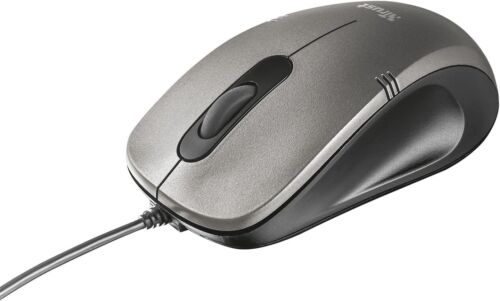 Mouse Ottico USB con Cavo 1,5m a Batteria Mouse Grigio 1000 DPI con 3 Pulsanti - Foto 1 di 5