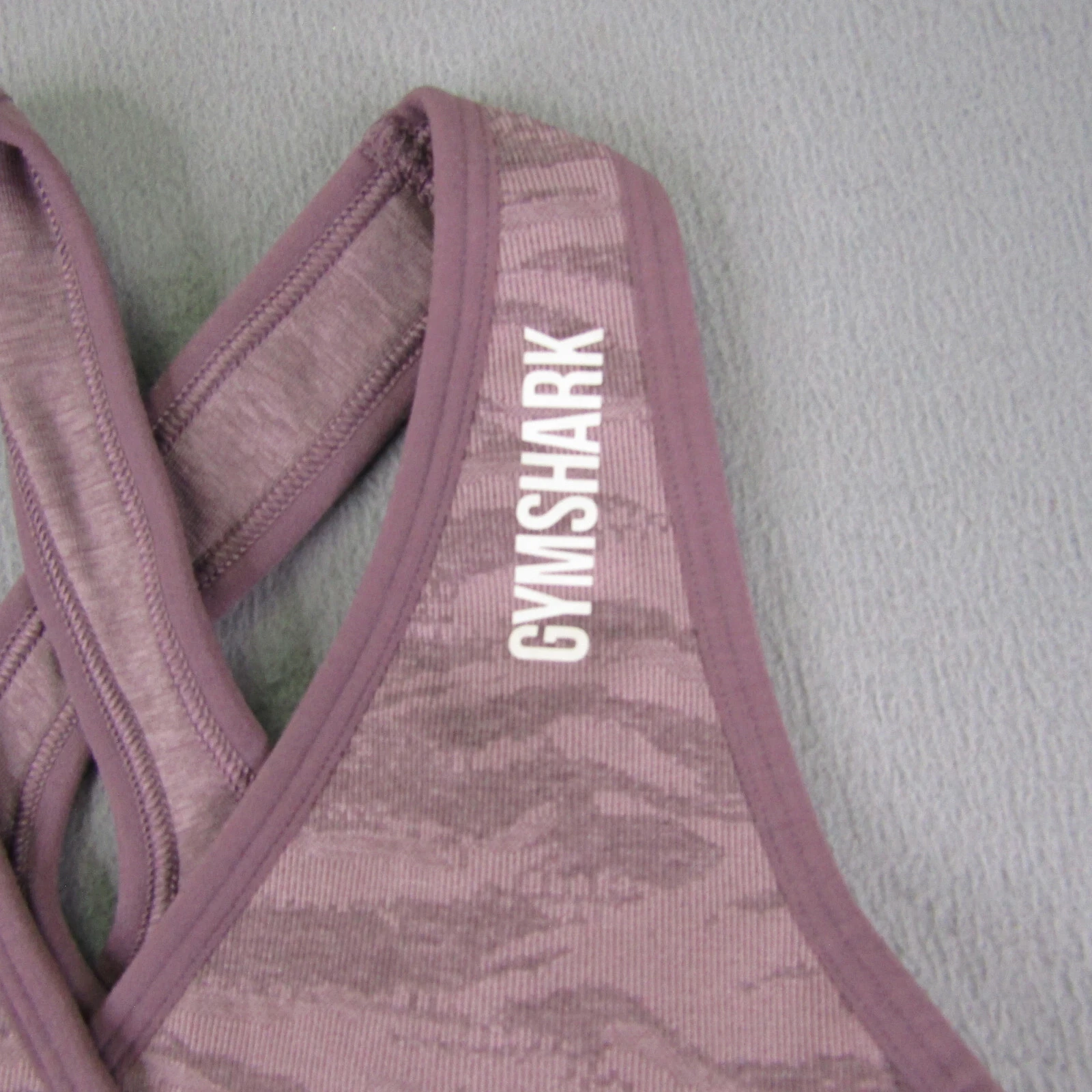 gymshark sports bra cross back adapt camo seamless padded tank-bra