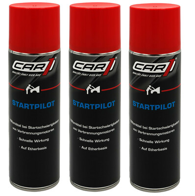 3 x 250ml [17,07 /L] CAR1 Startpilot Starthilfespray Motor Starthilfe CO3605