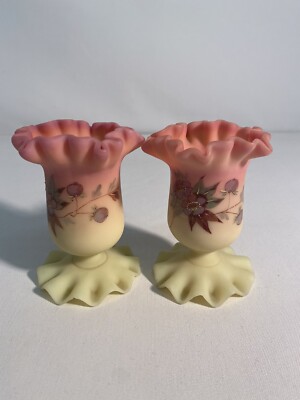 Thomas Webb And Son Highly Decorated Burmese Vase