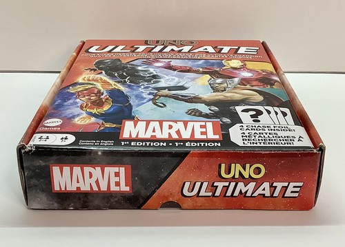 UNO Ultimate Marvel Kartenspiel mit 4 Superhelden Decks & 4 Foil Karten 2022 - Bild 3 von 3
