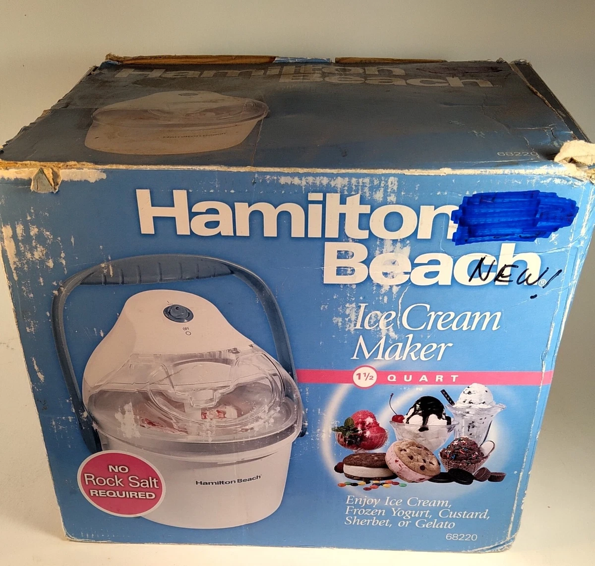Hamilton Beach 1.5 Quart Ice Cream Maker 68320 Electric eBay