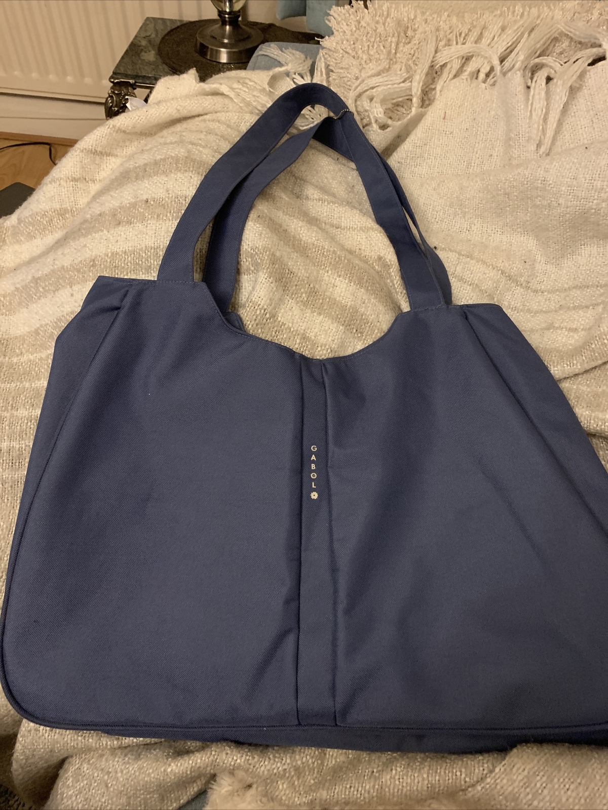 Bolso grande azul con correas dobles GABOL