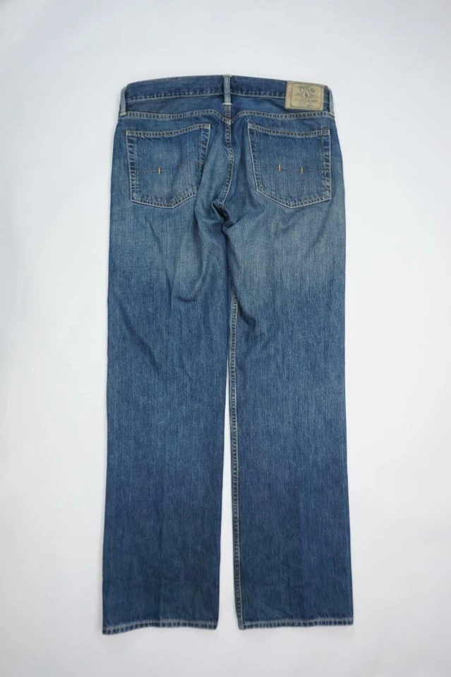 RALPH LAUREN POLO Classic 867 Jeans Medium Wash Denim Mens 36x32(Actual 38x34) - Image 3 of 4