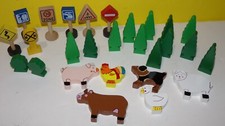 Lot Imaginarium Toys R Us Train Railway Signs Trees Bushes Animals Parts
