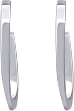 Organic Hoop Earrings For Women in 14K Gold Plated Sterling Silver