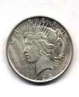 1922-D Peace dollar AU/UNC