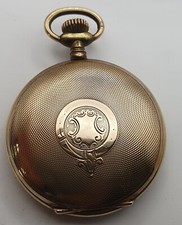 Savonnette 3 Deckel Taschenuhr Walz Double vergoldet 20 Mikron 24h