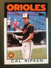 1986 Topps #340 Cal Ripken Jr. Baltimore Orioles Baseball Card Pristine!