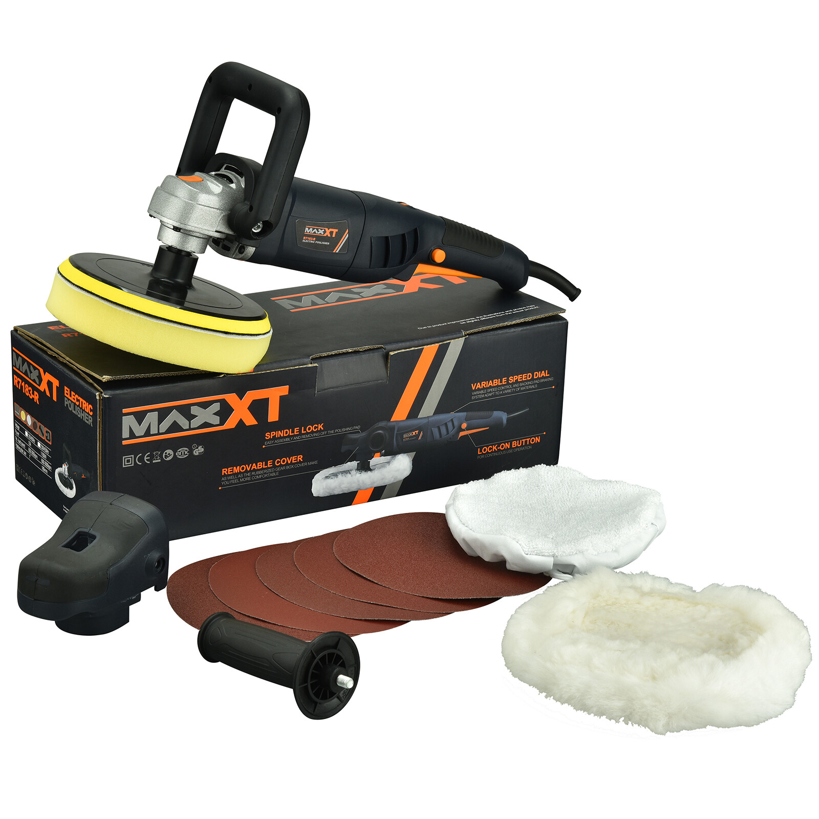 MAXXT Car Buffer Polisher Rotary Variable Speed 7 Inch Polis