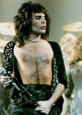 Freddie Mercury Queen Sexy Vintage Photo 8 X 11 Inch Long Hair