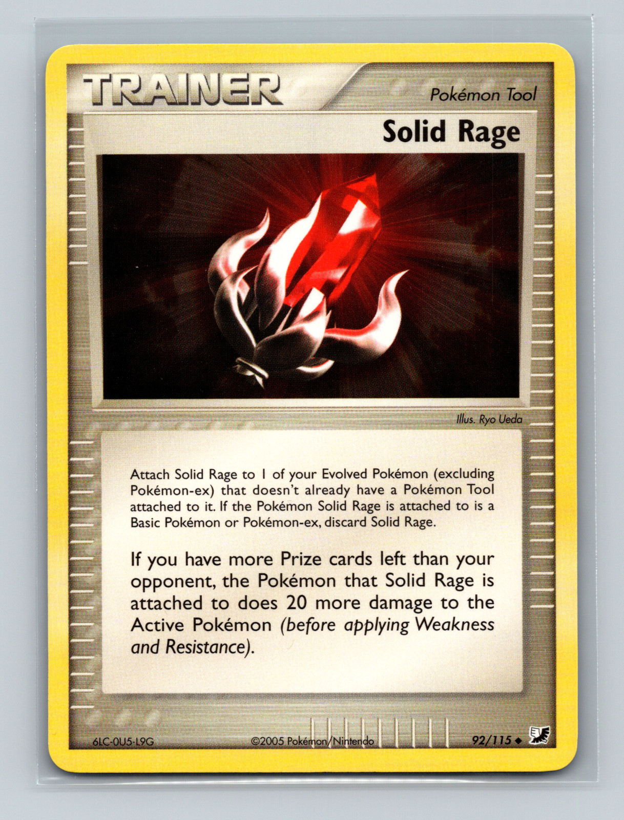 SOLID RAGE 92/115  EX Unseen Forces Pokemon Card  NM