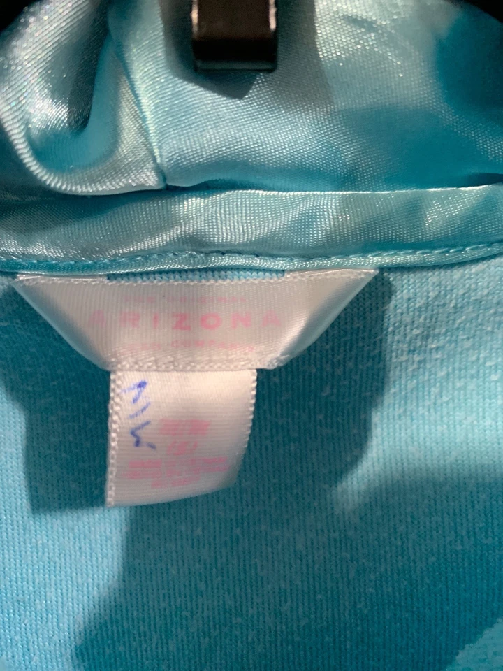 Moletom com capuz azul bebê veludo tamanho 5 feminino arizona - Imagem 4 de 4