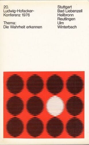 Die Wahrheit erkennen - 20. Ludwig-Hofacker-Konferenz 1976 Scheffbuch, Winrich ( - Bild 1 von 1
