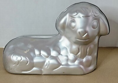 Vintage 3D Wilton Little Lamb Cake Pan Mold 502-2014 Easter Baptism Baking